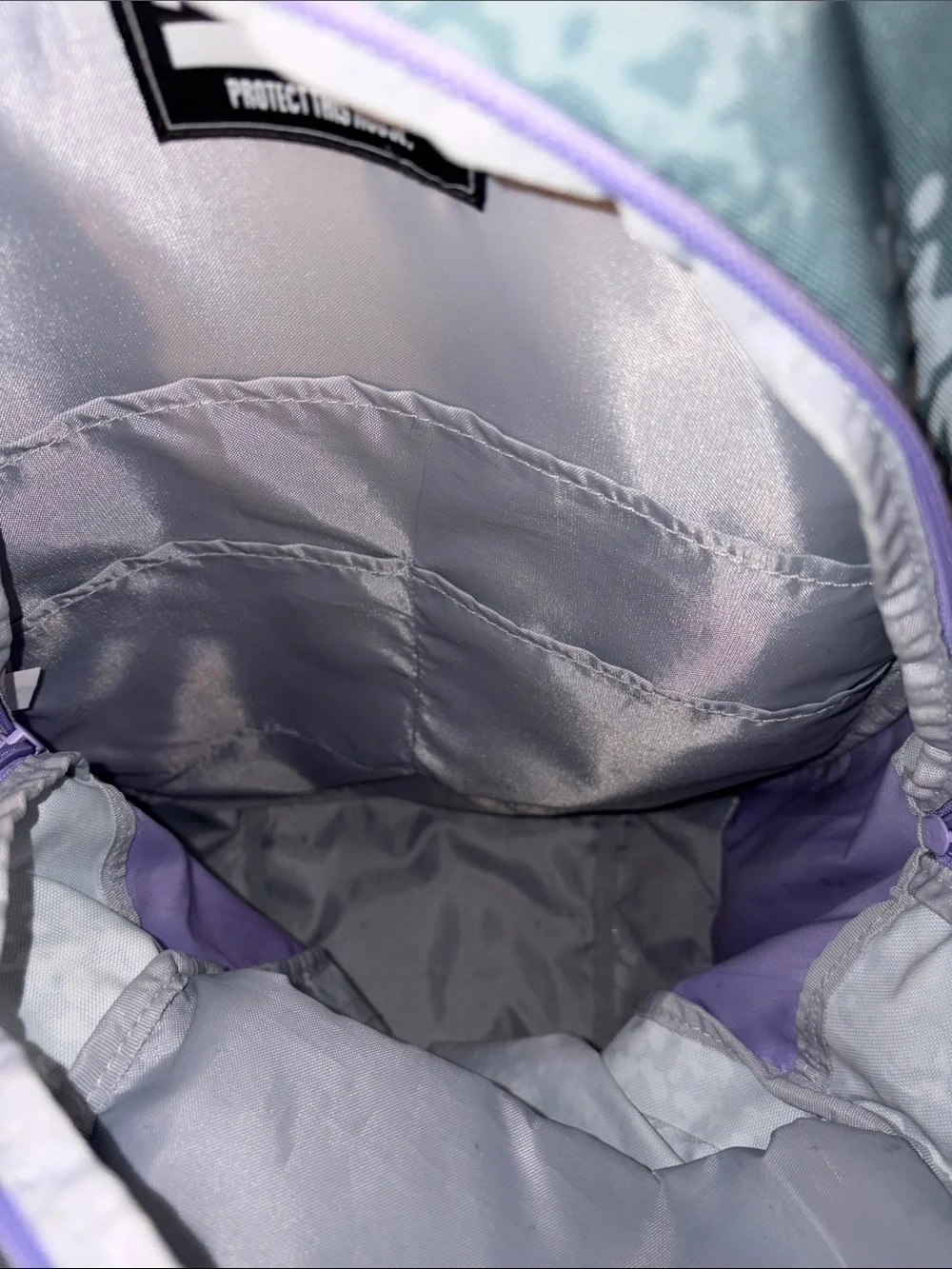 Under Armour Gray & Purple Sports Backpack